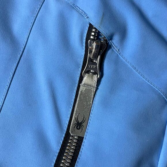 Spyder Girls Geneva Light Blue Winter Jacket Size 10 - Picture 5 of 10